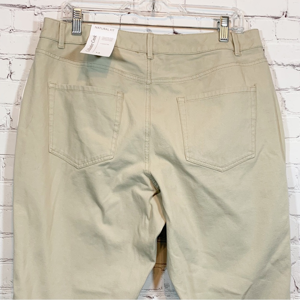 Coldwater Creek Tan Capri cropped leg pants NWT - Picture 5 of 7